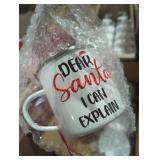 Metal Christmas Mugs - Qty 6