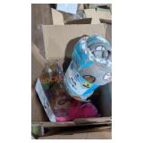 Craft Supplies with Blanket Box Lot