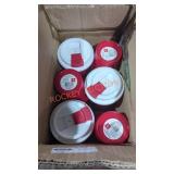 Plastic coffee travel cups box lot