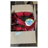 4 lighted bows Christmas box lot