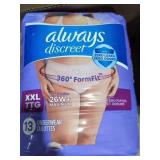 Always XXL Underwear diapers