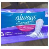 2 packs of extra heavy flow pads