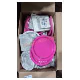 Pink birthday party dinner accessories and more