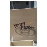 Foam paper plates box lot