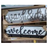 Two Home Decor Signs