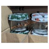 12 small Christmas jars