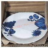 Box of blue pattern plates