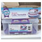 Cake turntable and container