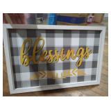 Two "blessings" Wall Decor Signs