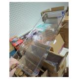 6pk Clear Plastic Storage Bins