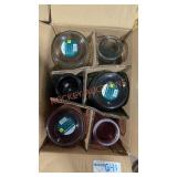 Glass vases (6)