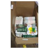 Paper plates and Irish spring box lot