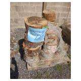 Skid Lot Of Portable Birch Log