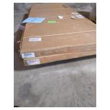 (2) 80" x 30" Glass Paneled Doors