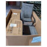 (6) Patio Swivel Dining Chairs Gray