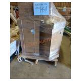 Skid Assorted Cabinets, 24x36" Diagonal Wall, 18"