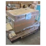 Skid Lot Of Work Table, Shower Base, Bagger,