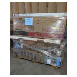 Skid Of Storage Sheds, Bathtub, Door