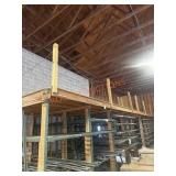 Metal Roller Storage & Wood Platform;