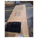 2 boxes of black shutters