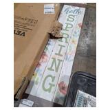 Hello spring decorative sign