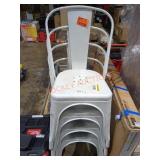 (4) 18" Metal Chairs