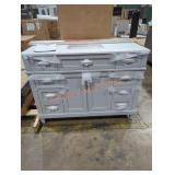 Talmore 48" single vanity sky gray