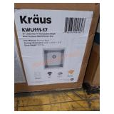 Kraus 17" undermount workstation single sink