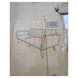 Linen Futon Faux Leather Couch