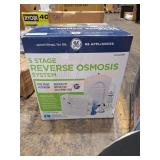 Ge 5 stage reverse osmosis system