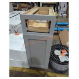 12" x 24" x 35" gray cabinet base