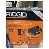 Ridgid 6 Gallon Air Compressor & 2-1/8" Brad Ridgid 6 Gallon Air Compressor & 2-1/8" Brad