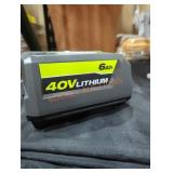 Ryobi 40v 6 ah battery