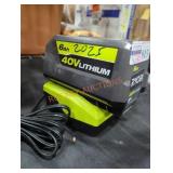 Ryobi 40v 6 ah battery and charger
