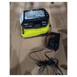 RYOBI 4Ah 18V Battery and Charger - Sold As Is