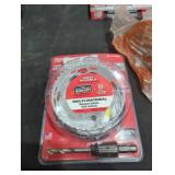 Milwaukee 4" hole saw with arbor
