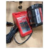 Milwaukee M18 Battery and M12 Charger