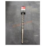 Milwaukee SDS Plus 2 Cutter Carbide Tip 5/8" x 12"