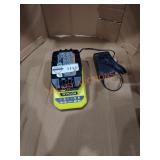 RYOBI 2AH 18V LITHIUM BATTERY AND CHARGER  - Sold