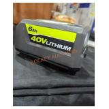 Ryobi 40v 6 ah battery