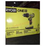 RYOBI ONE+18V 1/2" DRILL/DRIVER KIT,1750 RPM