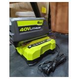 Ryobi 40v 6 ah battery and charger