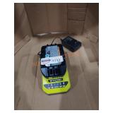 RYOBI 2AH 18V LITHIUM BATTERY AND CHARGER  - Sold