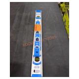 24 in. Aluminum I-Beam Level With 12 in.