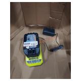 RYOBI 4AH 18V LITHIUM BATTERY AND CHARGER  - Sold