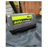 Ryobi 40v 6 ah battery