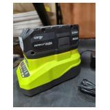 Ryobi 18v 4 ah battery and charger