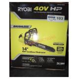 RYOB" 40V HP 14" CHAINSAW