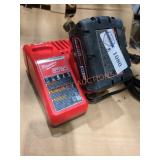 Milwaukee M18 Battery and M12 Charger