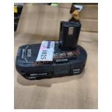 Ryobi 18V Lithium 1.5AH Battery Sold As Is Where